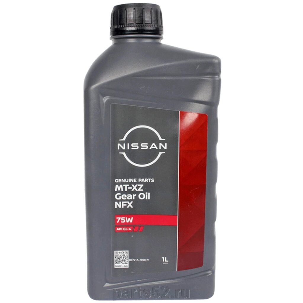 Масло трансмиссионное NiSSAN MT-XZ Gear Oil 75W GL-4+, 1 л от компании PARTS52 - фото 1