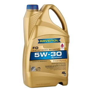 Моторное масло ravenol FO 5W-30 A5, 4 л