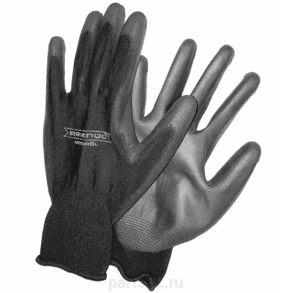 Перчатки черные с нитриловым обливом RAVENOL от компании PARTS52 - фото 1