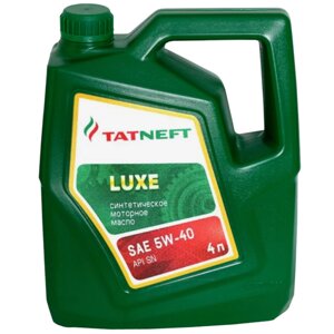 Масло моторное TATNEFT Luxe 5W-40 SN, 4 л