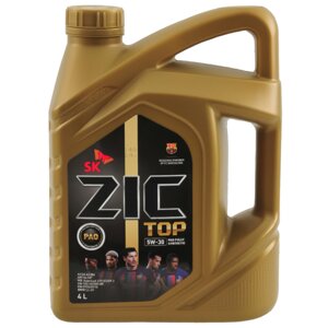 Масло моторное ZiC TOP 5W-30 PAO Fully Synthetic, 4 л