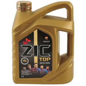 Масло моторное ZiC TOP 0W-40 PAO Fully Synthetic, 4 л