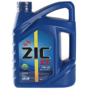 Масло моторное ZiC X5 Diesel 10W-40 Semi-Synthetic, 4 л