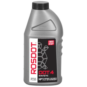 Жидкость тормозная ROSDOT Brake Fluid DOT-4, 500 мл