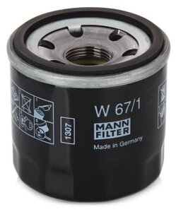 Фильтр масляный MANN Oil Filter W 67/1