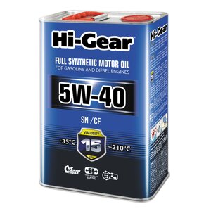 Масло моторное Hi-Gear 5W-50 SN/CF, 4 л