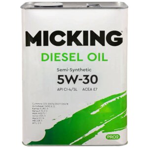 Масло моторное MiCKiNG Diesel Oil PRO2 5W-30 CI-4/SL, 4 л