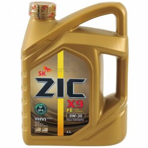 Масло моторное ZiC X9 FE 0W-30 Fully Synthetic, 4 л