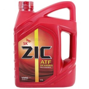 Жидкость трансмиссионная ZiC ATF Dexron 6, 4 л