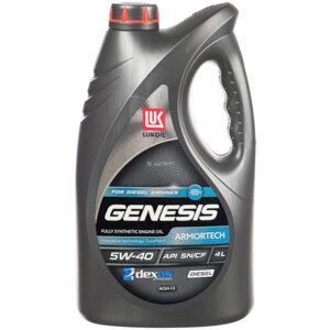 Масло моторное ЛУКОЙЛ Genesis Armortech Diesel 5W-40 C3, 4 л