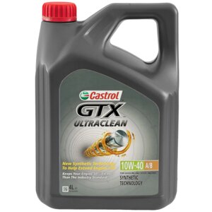 Масло моторное CASTROL GTX Ultraclean 10W-40 A3/B4, 4 л