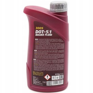 Жидкость тормозная MANNOL Brake Fluid DOT-5.1, 1 л