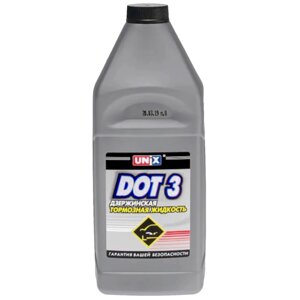 Жидкость тормозная UNiX Brake Fluid DOT-3, 910 гр