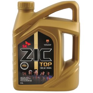 Масло моторное ZiC TOP 5W-40 PAO Fully Synthetic, 4 л