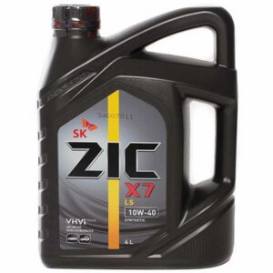 Масло моторное ZiC X7 LS 10W-40 Synthetic, 4 л