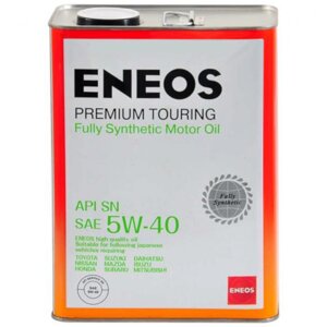 Масло моторное ENEOS Premium Touring SN 5W-40, 4 л