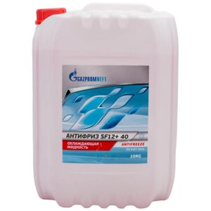 Антифриз красный GAZPROMNEFT Антифриз SF12+ 40, 10 кг