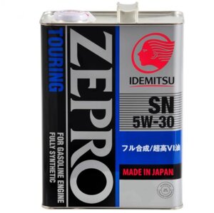 Масло моторное iDEMiTSU Zepro Touring SN 5W-30, 4 л