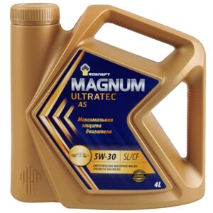 Масло моторное ROSNEFT Magnum Ultratec A5 5W-30, 4 л