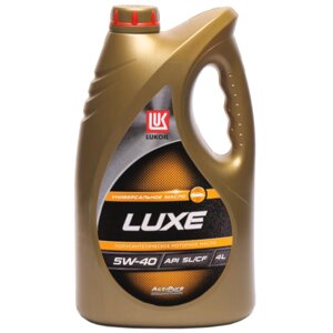 Масло моторное ЛУКОЙЛ Luxe 5W-40 SL/CF, 4 л