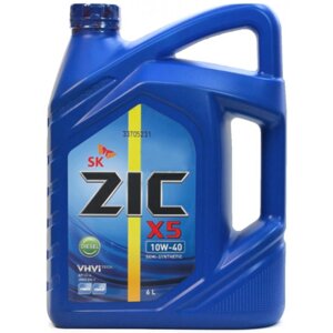 Масло моторное ZiC X5 Diesel 10W-40 Semi-Synthetic, 6 л