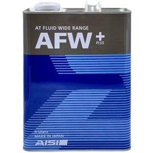 Жидкость трансмиссионная AiSiN ATF Wide Range AFW+, 4 л