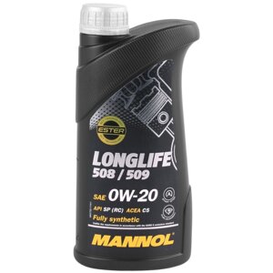 Масло моторное MANNOL 7722 LongLife 508/509 0W-20, 1 л