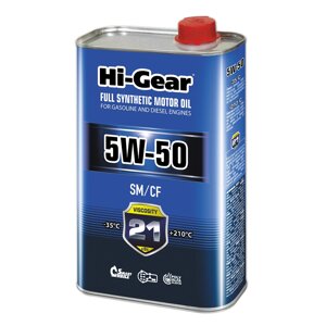Масло моторное Hi-Gear 5W-50 SM/CF