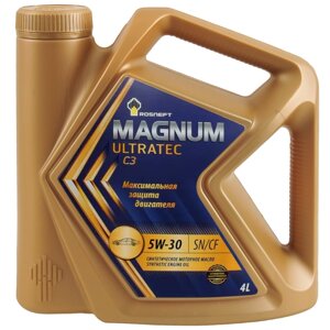 Масло моторное ROSNEFT Magnum Ultratec C3 5W-30, 4 л