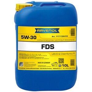 Моторное масло RAVENOL FDS 5W-30 A7/B7, 10 л