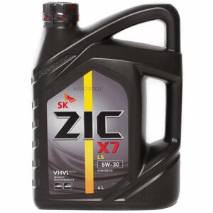 Масло моторное ZiC X7 LS 5W-30 Synthetic, 4 л