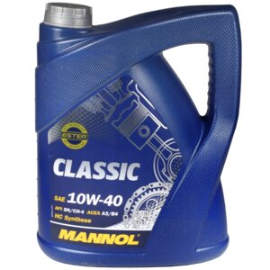 Масло моторное MANNOL 7501 Classic 10W-40 A3/B4, 5 л