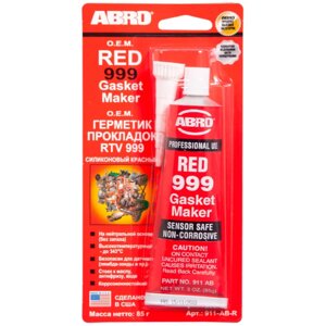 Герметик силиконовый красный ABRO OEM 999 Red, 85 гр