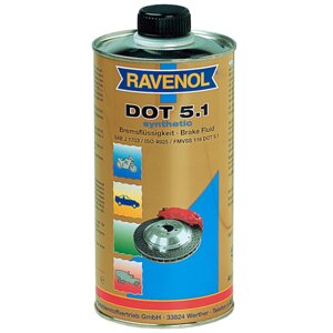 Жидкость тормозная RAVENOL Brake Fluid DOT-5.1, 1 л