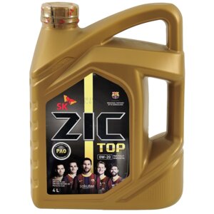 Масло моторное ZiC TOP 0W-20 PAO Fully Synthetic, 4 л