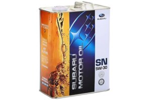 Масло моторное SUBARU Motor Oil SN 5w-30, 4 л / K0215-Y0273