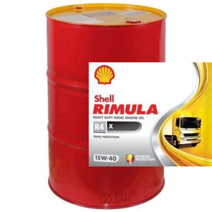 Масло моторное SHELL Rimula R4 Х 15W-40 Ci-4, 209 л