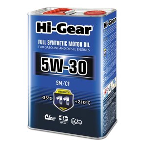 Масло моторное Hi-Gear 5W-30 SM/CF, 4 л