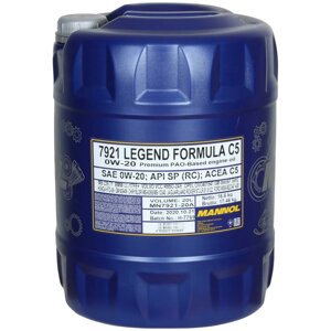 Масло моторное MANNOL 7921 Legend Formula C5 0W-20, 20 л