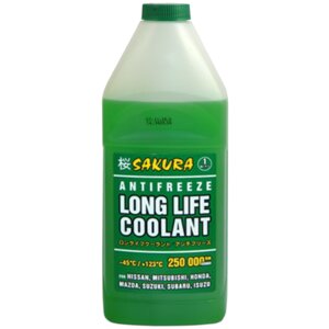Антифриз SAKURA Green Long Life Coolant, 1 кг (0,93 л)