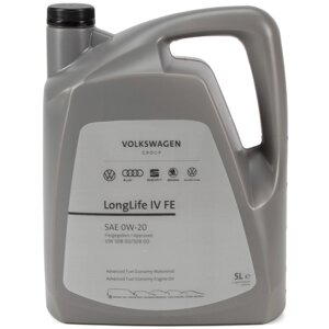 Масло моторное VW LongLife IV FE 0W-20, 5 л / G S60 577 M4