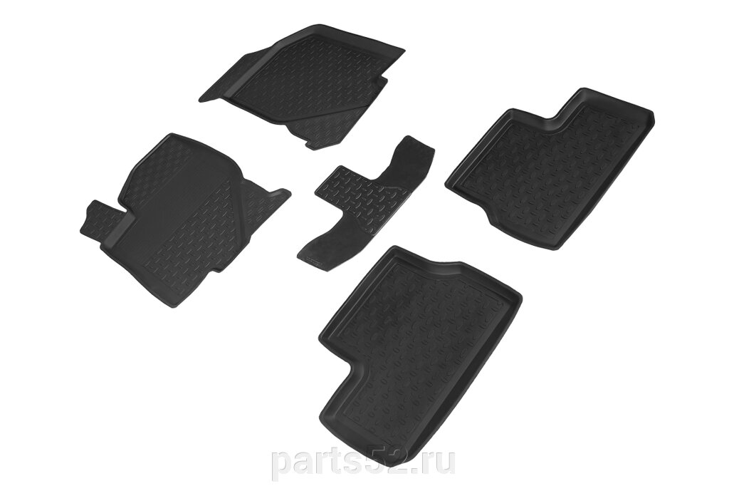 Резиновые коврики с высоким бортом для Datsun mi-DO 2014-н. в. от компании PARTS52 - фото 1