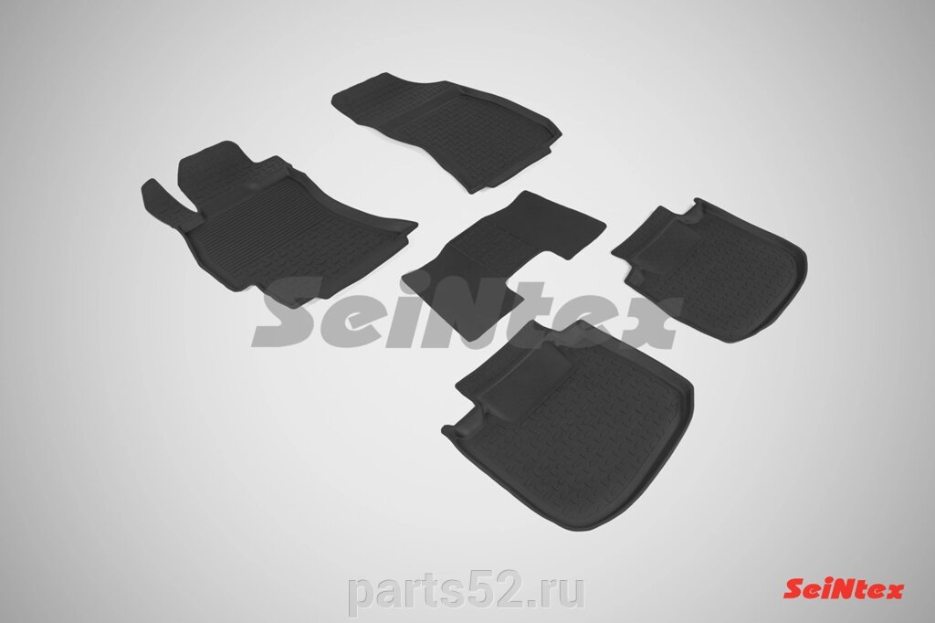 Резиновые коврики с высоким бортом для Subaru Outback V 2014-2021 от компании PARTS52 - фото 1