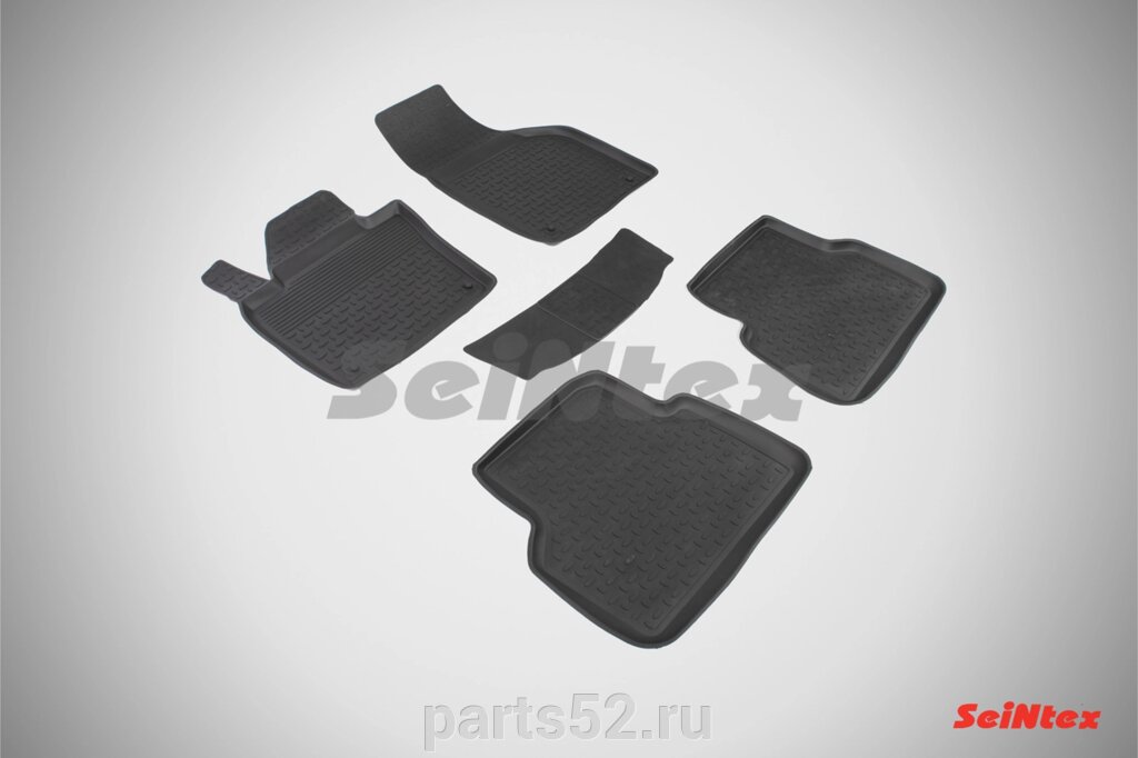 Резиновые коврики с высоким бортом для Volkswagen Tiguan 2010-2017 от компании PARTS52 - фото 1