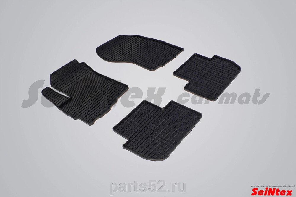 Резиновые коврики Сетка для Mitsubishi Outlander II 2006-2012 от компании PARTS52 - фото 1