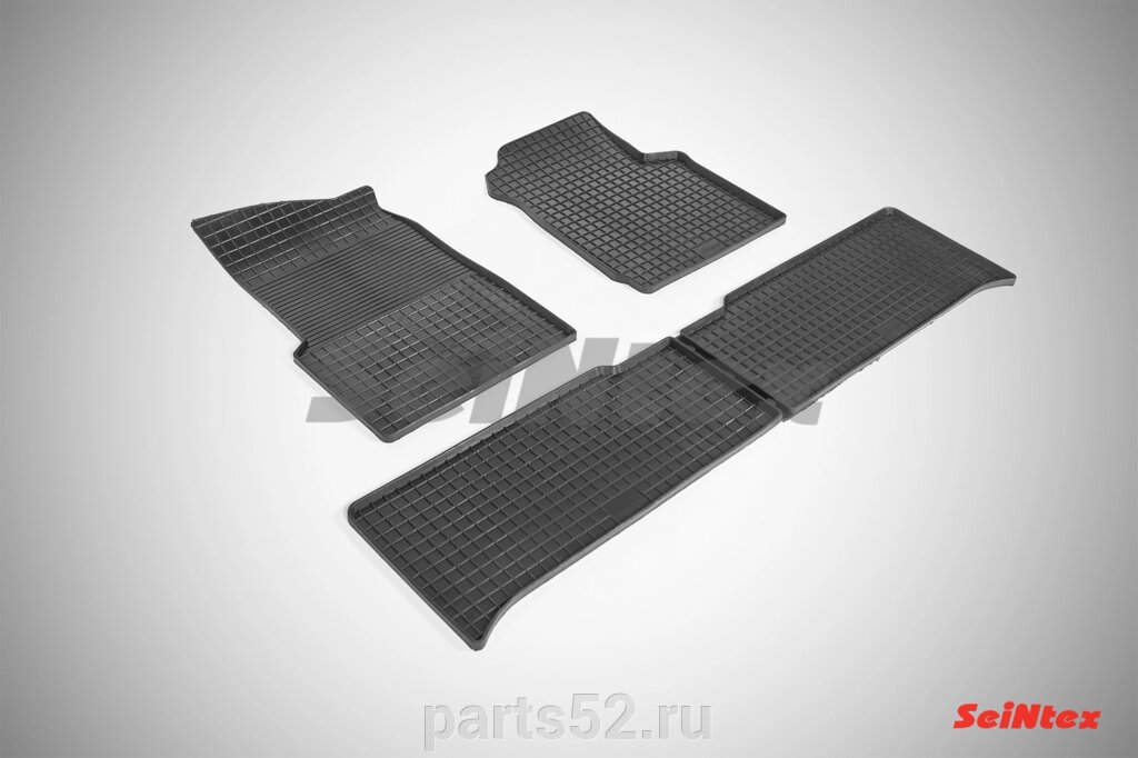 Резиновые коврики Сетка для УАЗ Патриот 2007-2015 от компании PARTS52 - фото 1