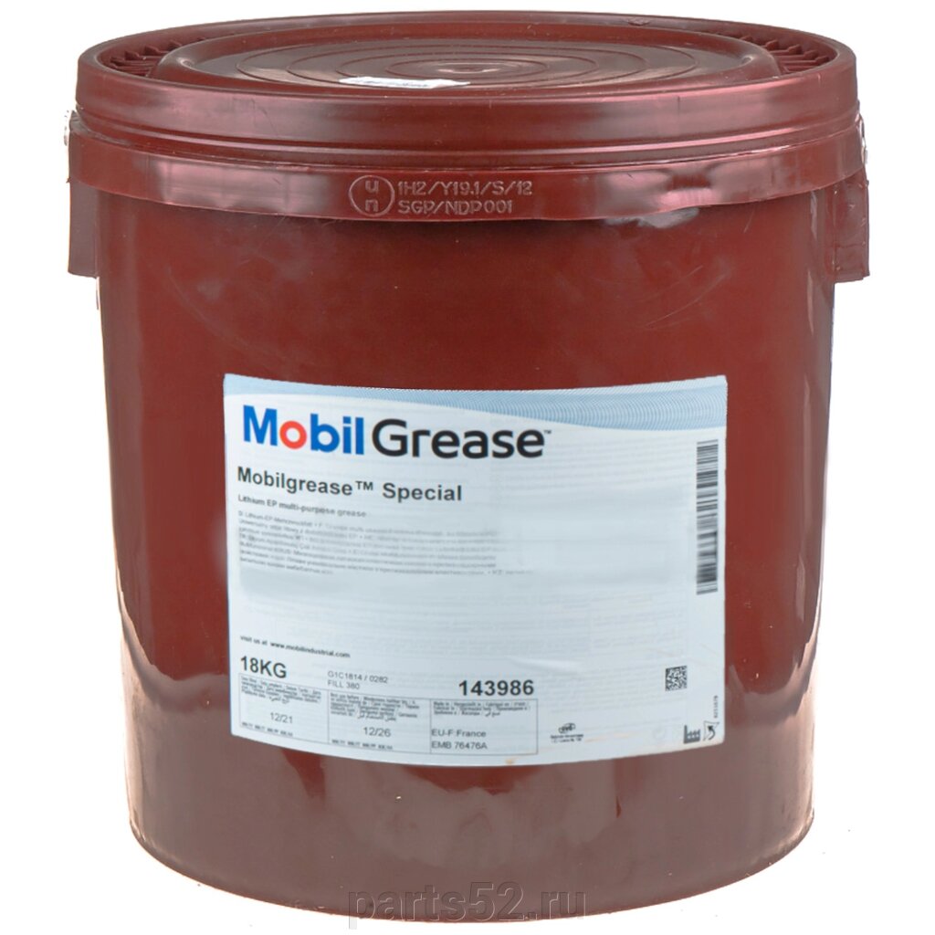 Смазка с дисульфидом молибдена (Mos2) MOBiL Mobilgrease Special, 18 кг от компании PARTS52 - фото 1