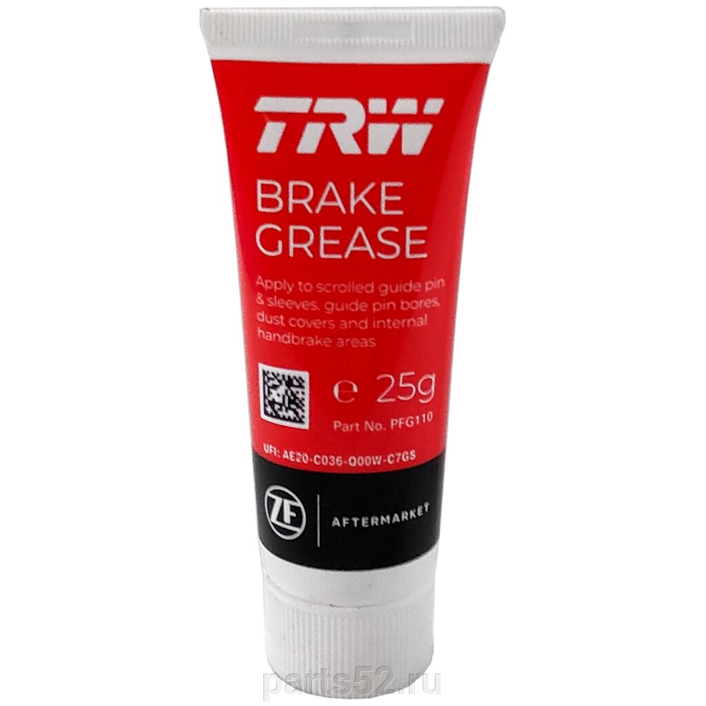 Смазка тормозных суппортов TRW Brake Grease PFG110, 25 гр от компании PARTS52 - фото 1