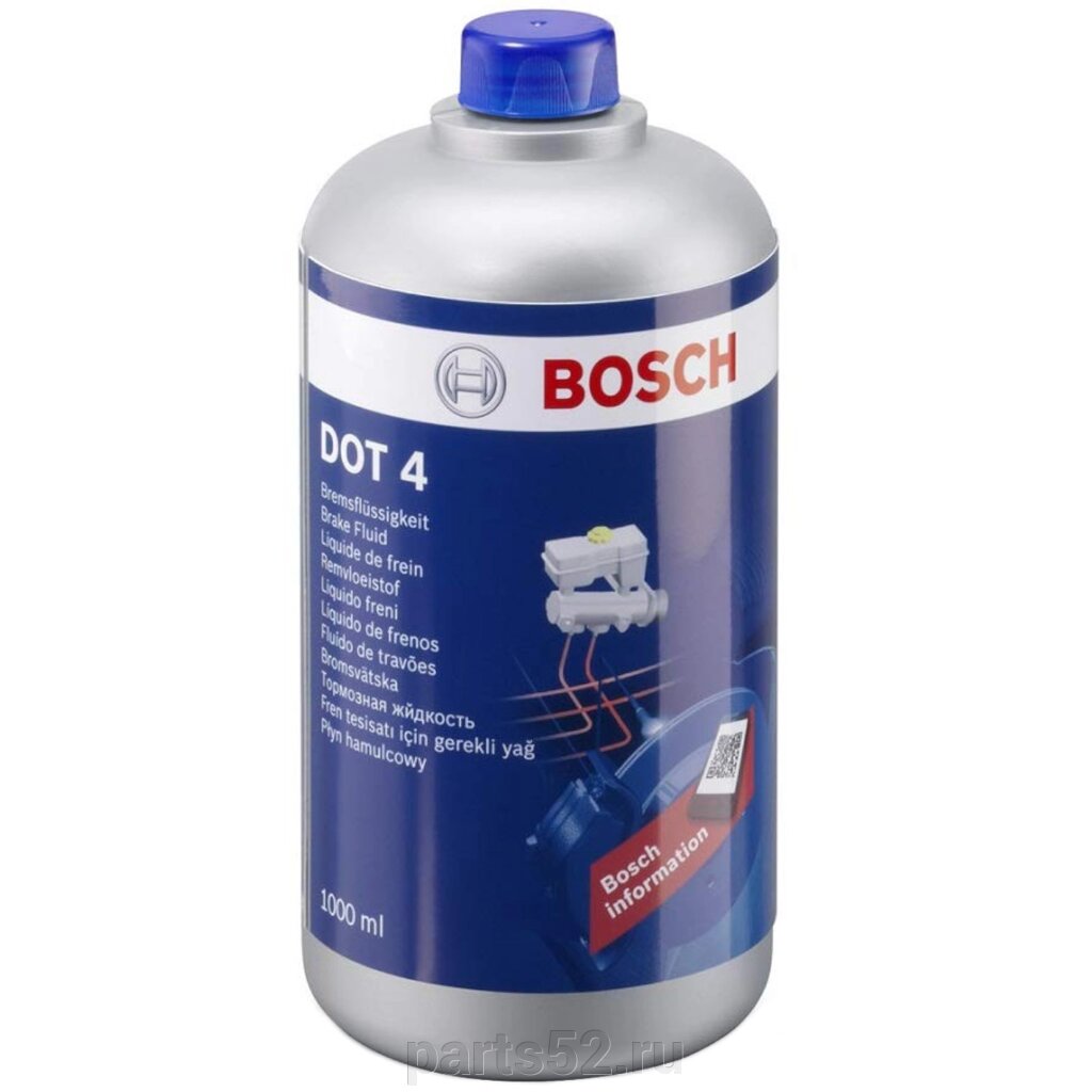 Жидкость тормозная BOSCH Brake Fluid DOT-4, 1 л от компании PARTS52 - фото 1