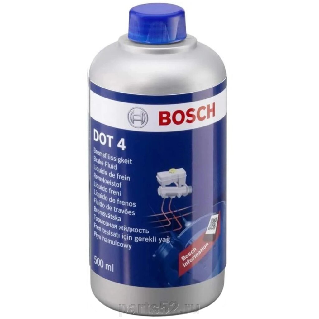 Жидкость тормозная BOSCH Brake Fluid DOT-4, 500 мл от компании PARTS52 - фото 1